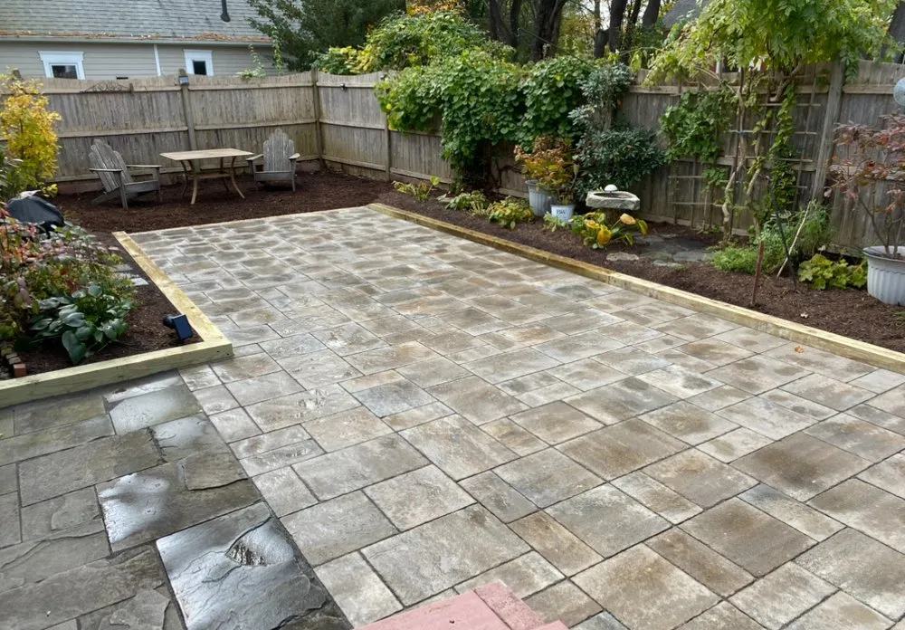 Local landscape installation in Westfield, MA by Victory Lane Landscapes