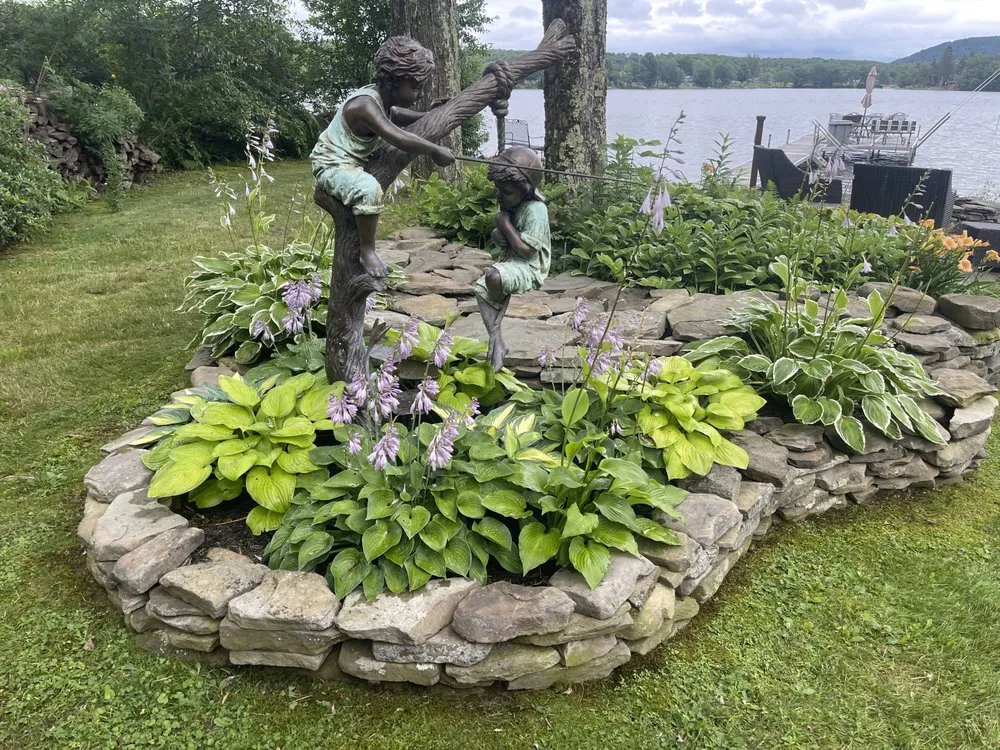 Local garden landscaping with custom design in Montrose, PA by Victory Lawn Service