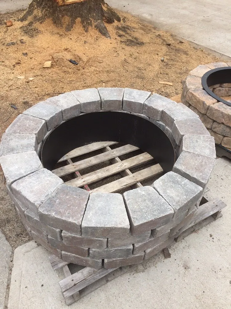 Custom landscape installation in Burrillville, RI by Victory Supply