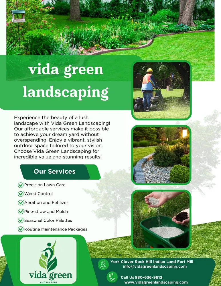 Trusted landscape design in York, SC - Vida Green Landscaping