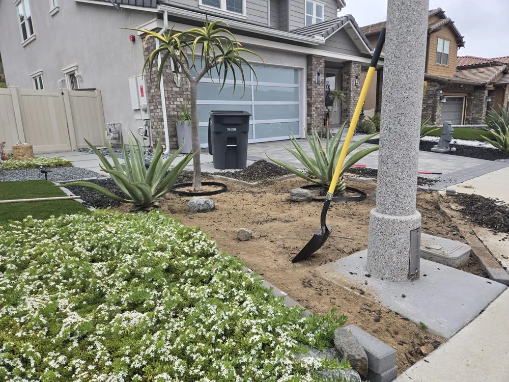 Custom outdoor landscaping for residential properties in Fallbrook, CA by Vidal Landscaping
