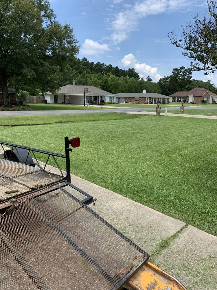 Professional yard cleanup service for beautiful yards in Denham springs, LA by Vidrine’s Tru Green Lawn Care
