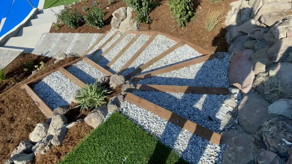 Trusted lawn mowing service with custom design in El Cerrito, CA by Vigil Pave An Lanscapin