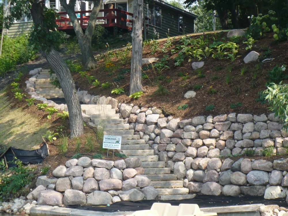 Local landscape installation for beautiful yards across Rubicon, WI - Viking Bros