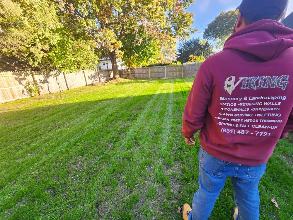 Local lawn mowing service experts serving Medford, NY - Viking Masonry & Landscaping
