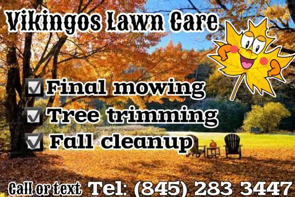 Vikingos Lawn care Landscaping Logo