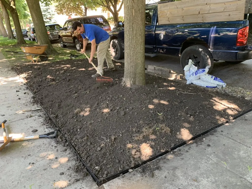 Expert garden landscaping with custom design in Chicago, IL by Viland Landscaping