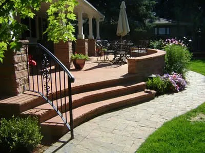 Custom garden landscaping in Thornton, CO - Villa Masonry