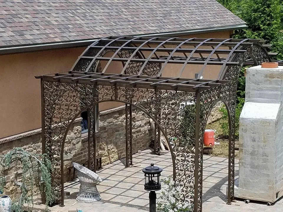 Custom garden landscaping in Port Matilda, PA by Village Craft Iron Works