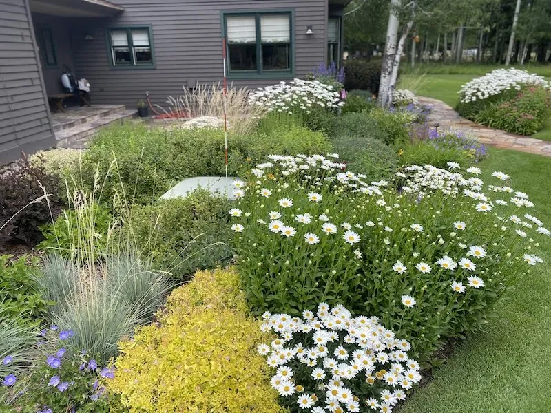 Custom yard maintenance with custom design in Jackson, WY by Village Gardener