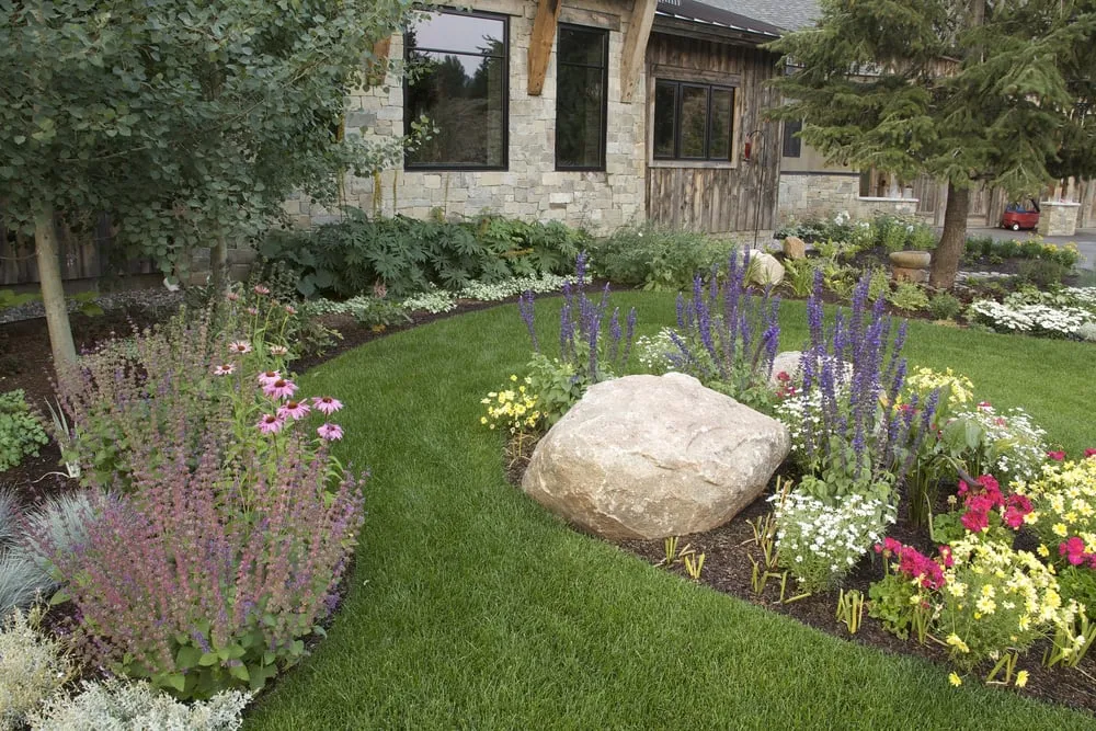 Custom residential landscaping in Jackson, WY by Village Gardener