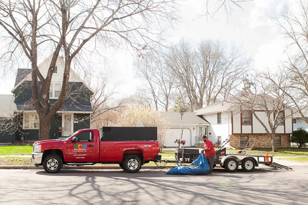 Professional landscape installation in Saint Paul, MN by Village Lawn Service