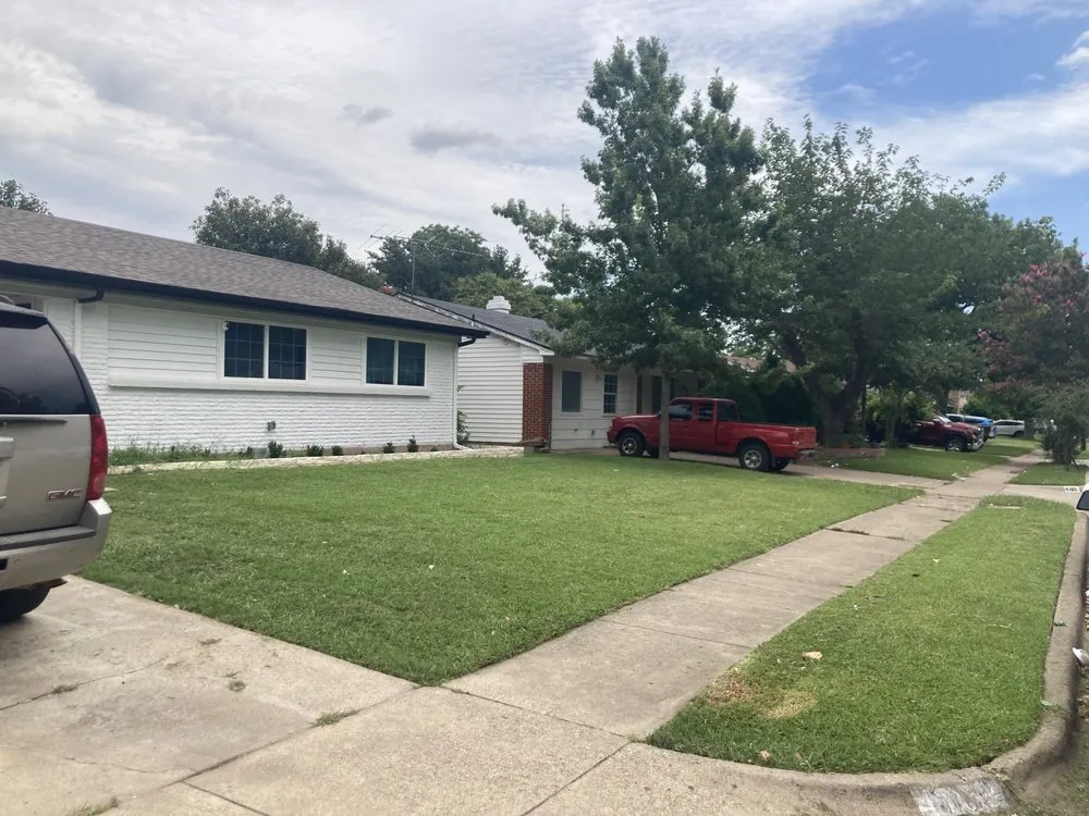 Custom landscape installation in Rowlett, TX - Villanueva Lawn Services