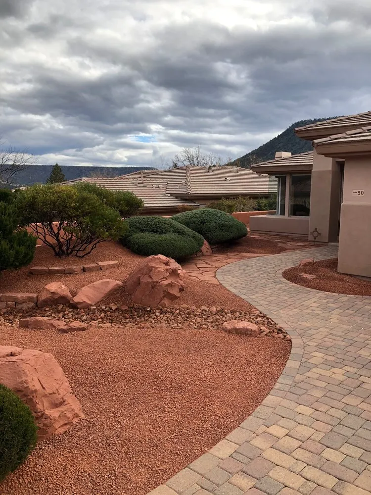 Reliable lawn mowing service for residential properties in Sedona, AZ by Villegas Landscape