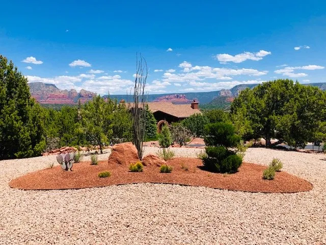 Custom landscape installation in Sedona, AZ by Villegas Landscape