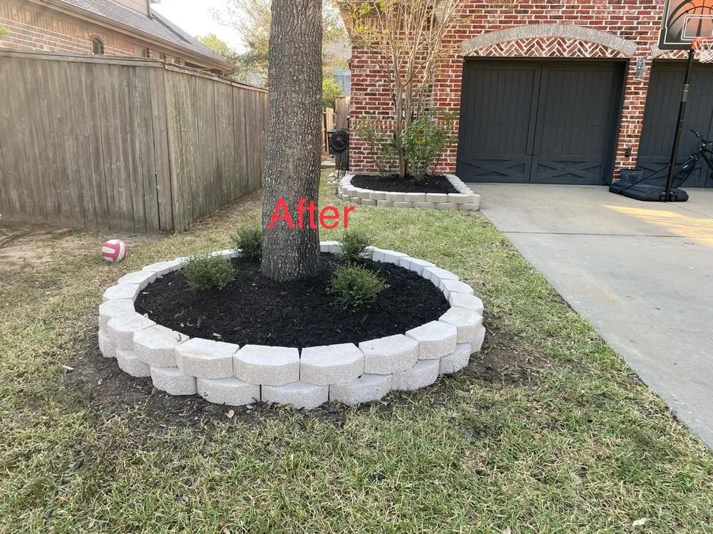 Expert garden landscaping in Houston, TX - Villegas Landscaping and Concrete