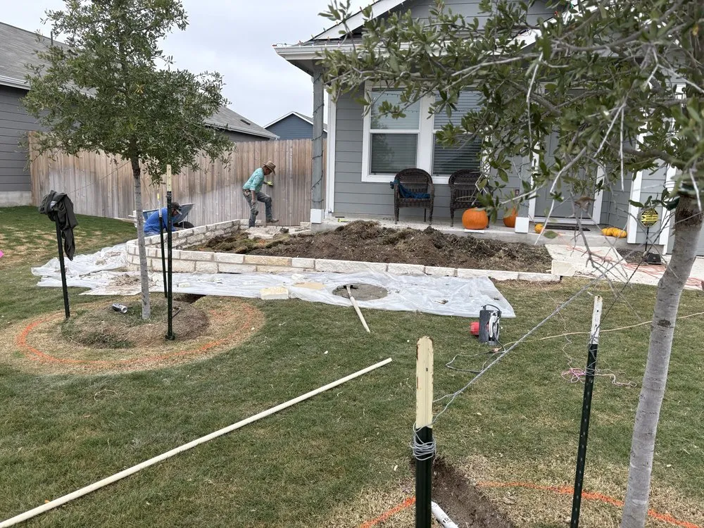 Professional landscape design for year-round maintenance across Kyle, TX - Villegas Masonry & More