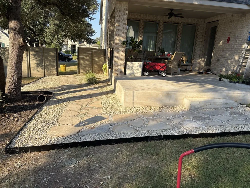 Affordable yard maintenance with custom design across Kyle, TX - Villegas Masonry & More