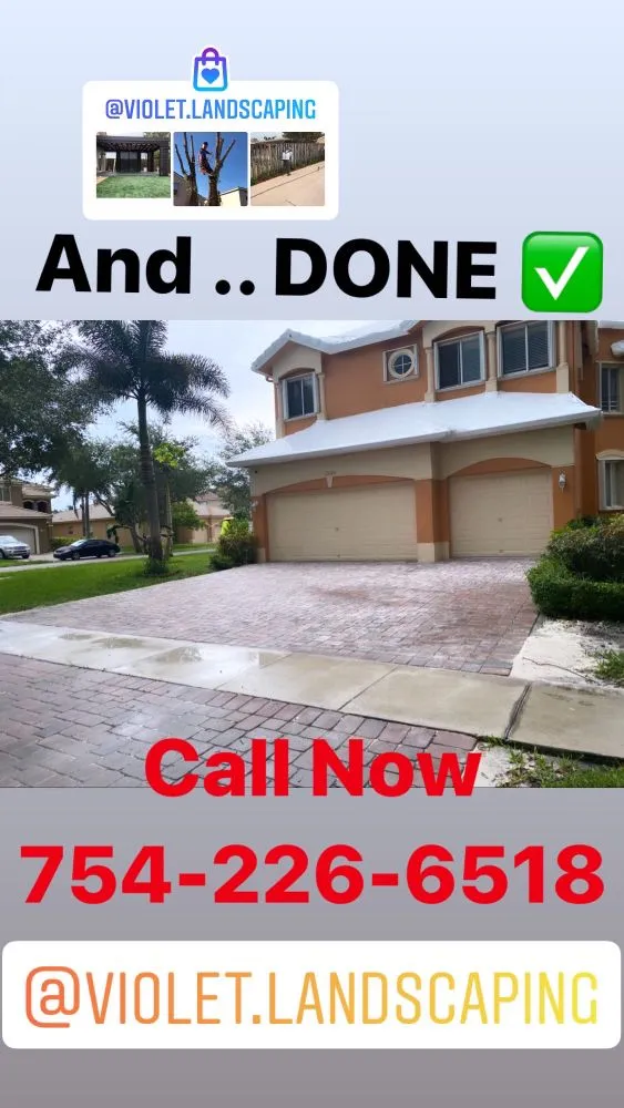 Custom landscaping services with custom design in Hollywood, FL by Violet Landscaping