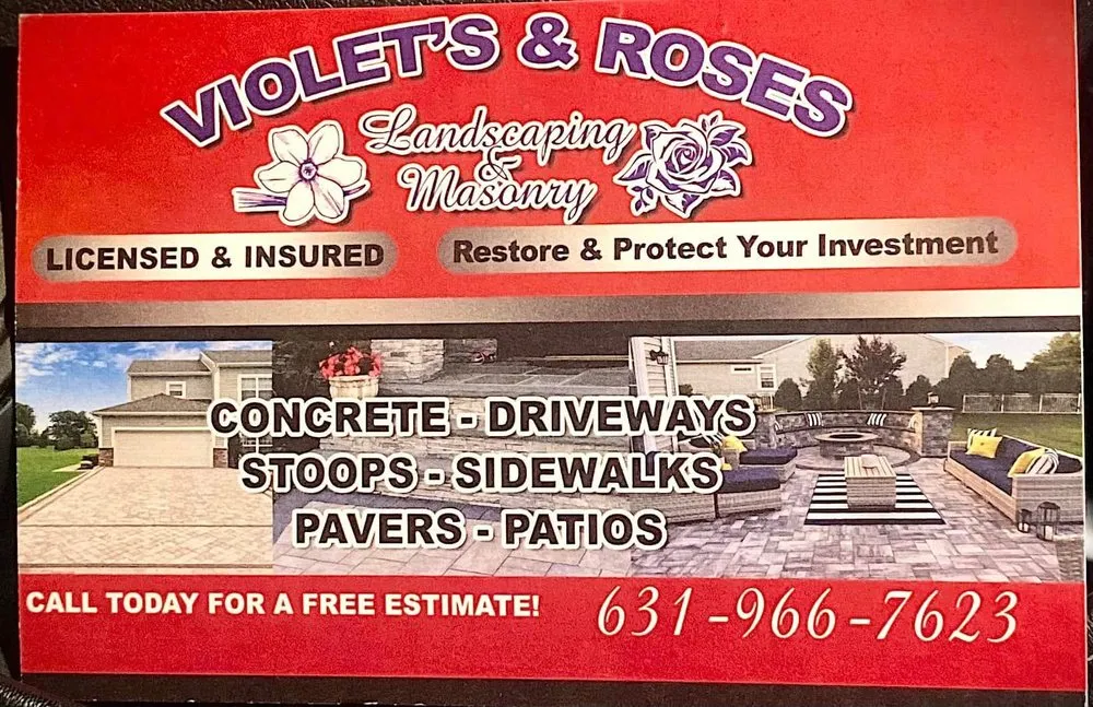 Professional landscaping services in Brentwood, NY by Violets and Roses Landscaping & Masonry