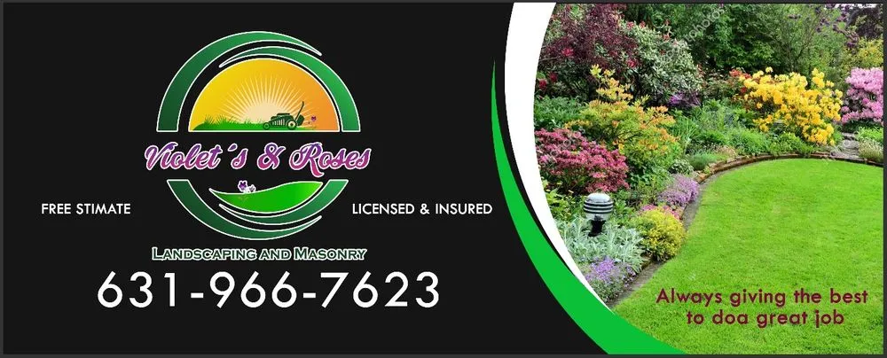 Affordable lawn mowing service for homes in Brentwood, NY by Violets and Roses Landscaping & Masonry
