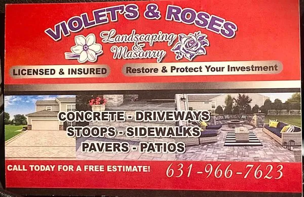 Violets and Roses Landscaping & Masonry Logo