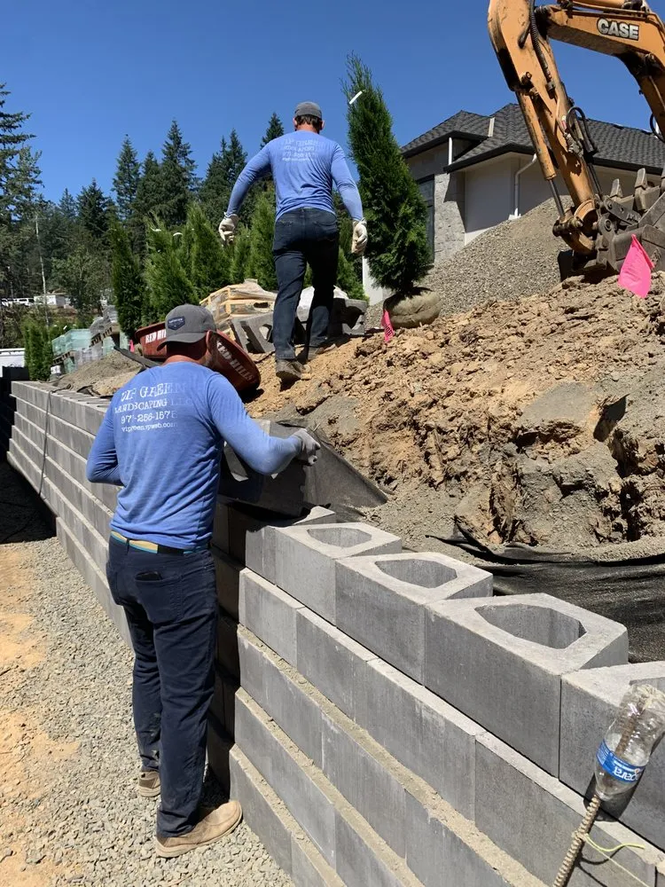 Custom landscape installation for beautiful yards in Portland, OR by VIP Green Landscaping