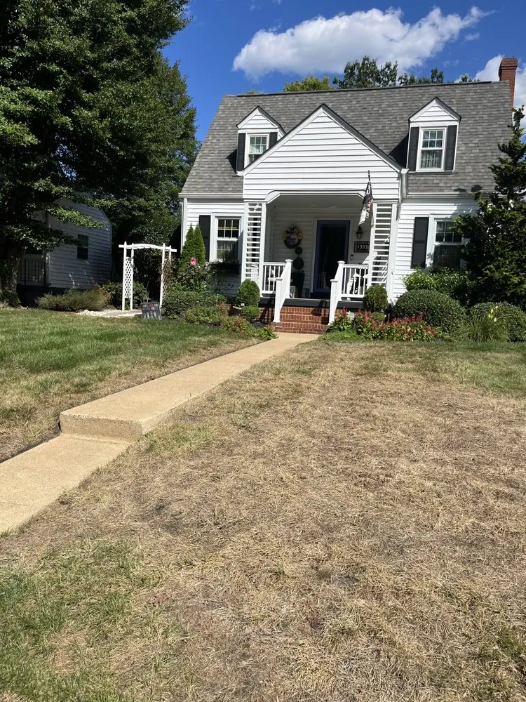 Custom lawn mowing service for beautiful yards in Richmond, VA by Virginia Green