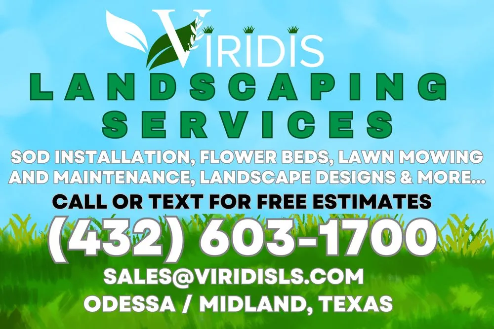 Custom yard maintenance experts serving Odessa, TX - Viridis Landscaping Services