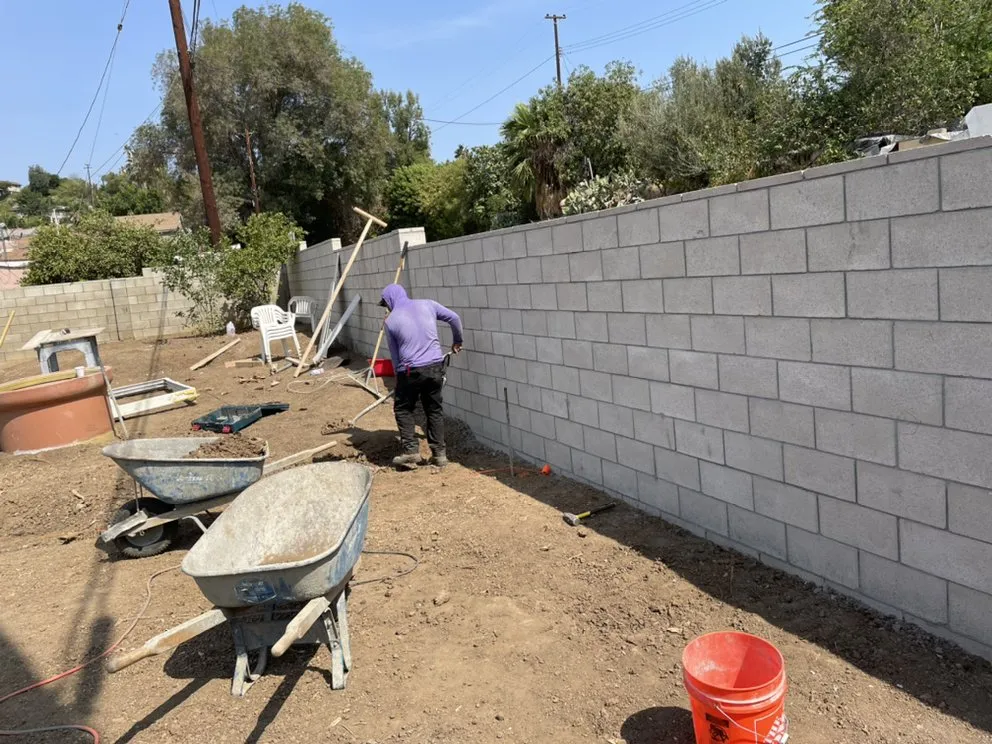 Custom residential landscaping in La Puente, CA by Vision Brothers Construction