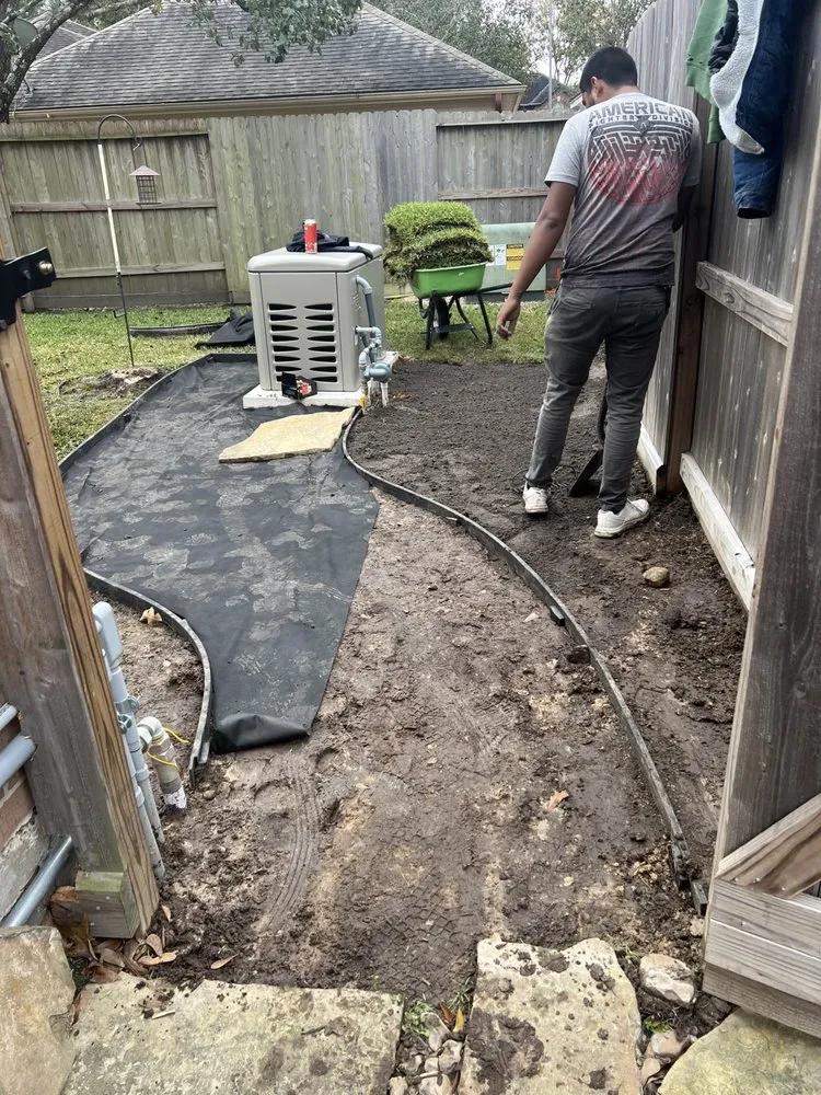 Custom lawn mowing service in Humble, TX by Vision Landscaping & Lawncare