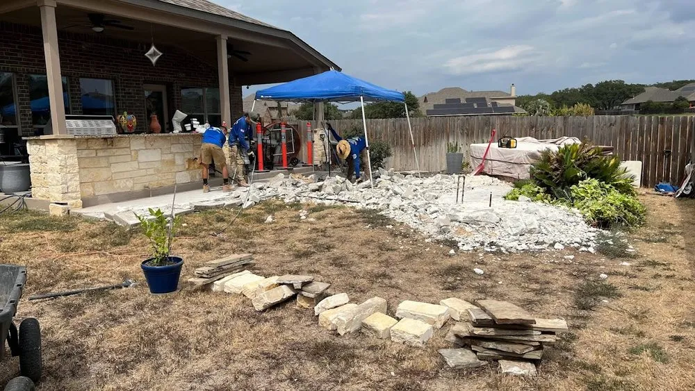 Affordable yard cleanup service for homes in San Antonio, TX by Vision Landscaping