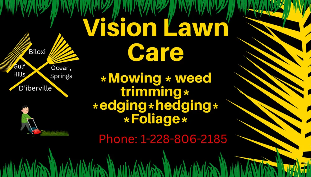 Trusted yard maintenance in Biloxi, MS by Vision Lawn Care