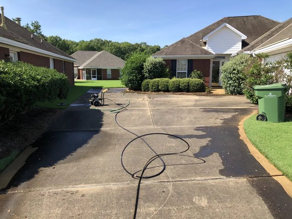 Custom landscape design with custom design in Montgomery, AL by Vision Property Services