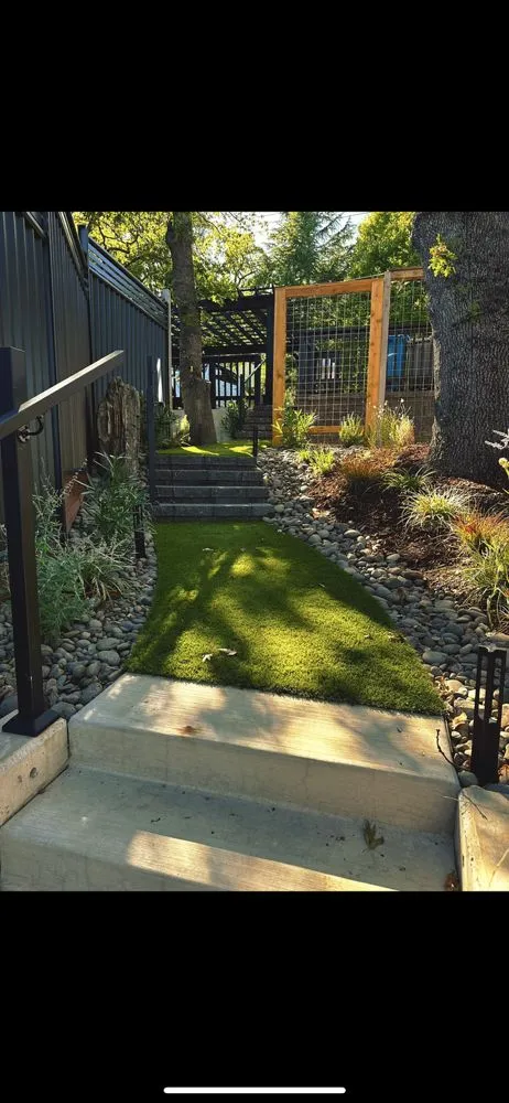 Professional yard cleanup service with custom design in Medford, OR by VisionPro Landscape