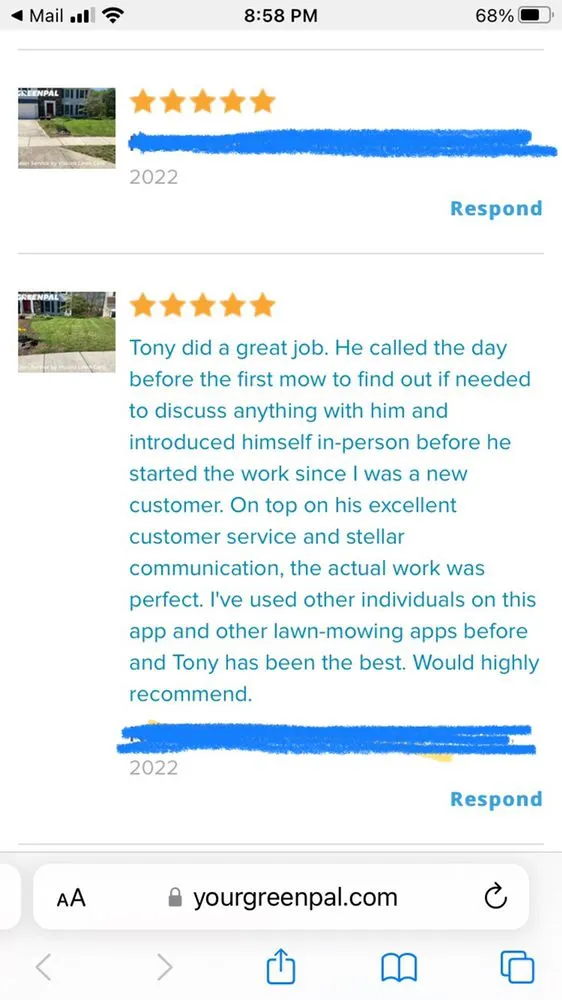 Custom lawn mowing service in North Beach, MD by Visions Lawn Care