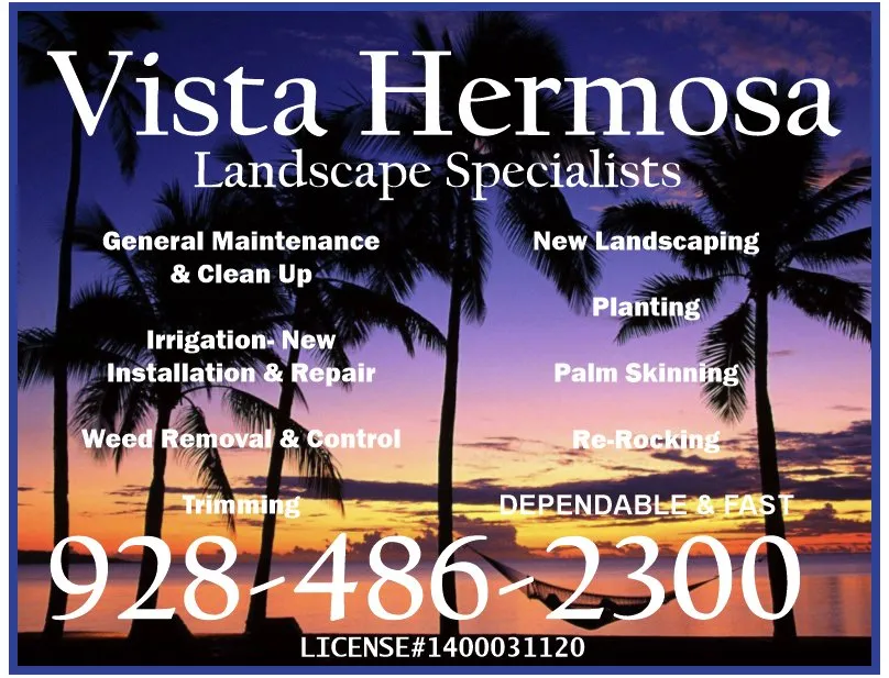 Professional outdoor landscaping for beautiful yards across Lake Havasu City, AZ - Vista Hermosa Landscaping Specialists