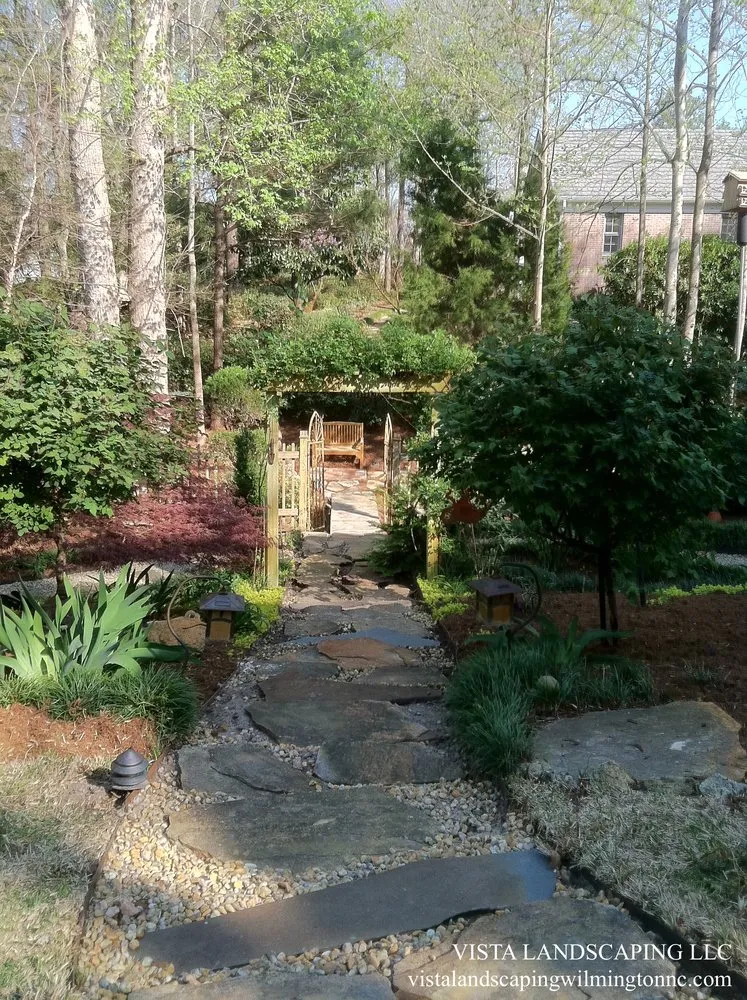 Trusted lawn care service with custom design in Wilmington, NC by Vista Landscaping