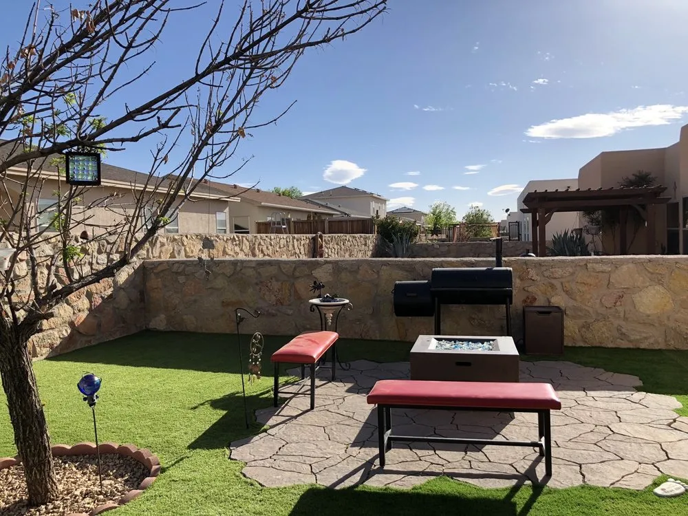 Expert outdoor landscaping for residential properties in Las Cruces, NM by Vista Scapes