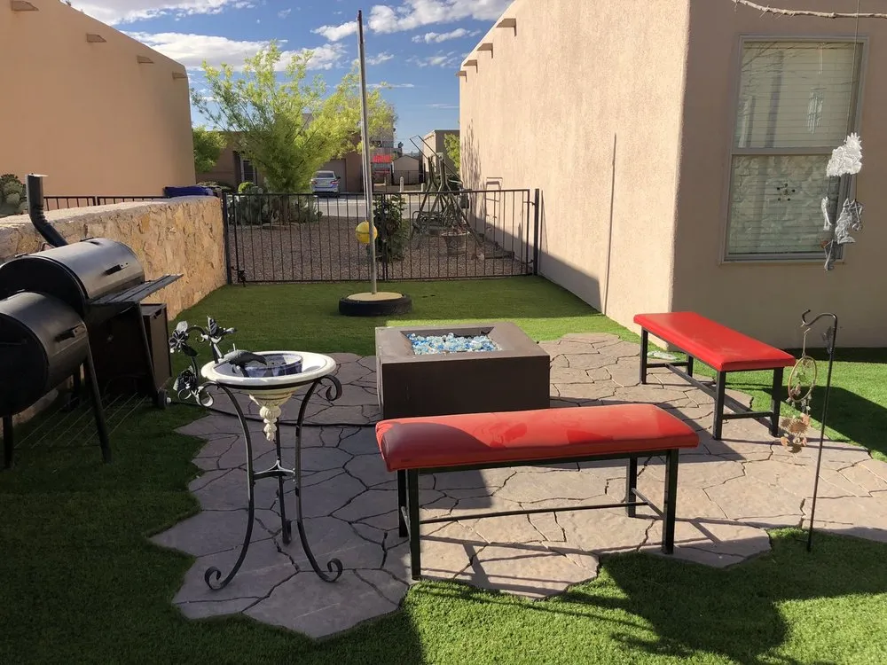 Professional landscape installation in Las Cruces, NM by Vista Scapes