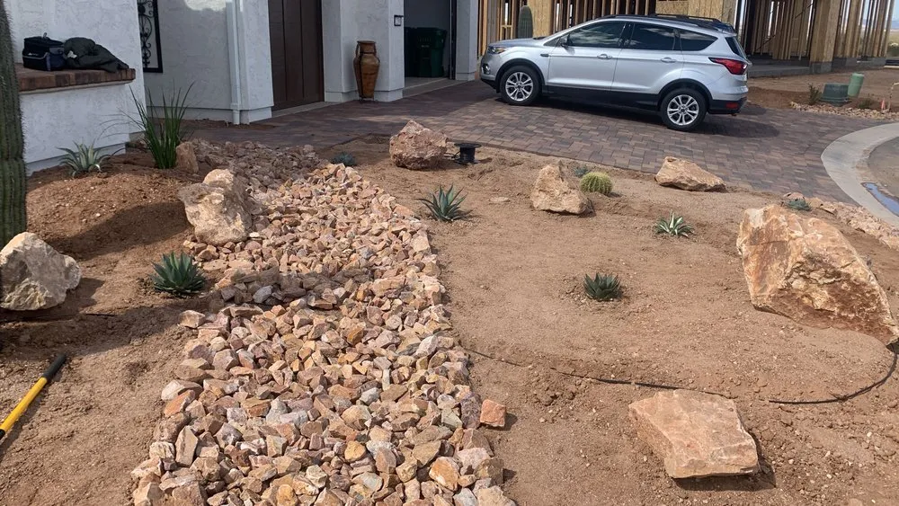 Professional landscape installation in Green Valley, AZ - Vista Verde Landscaping