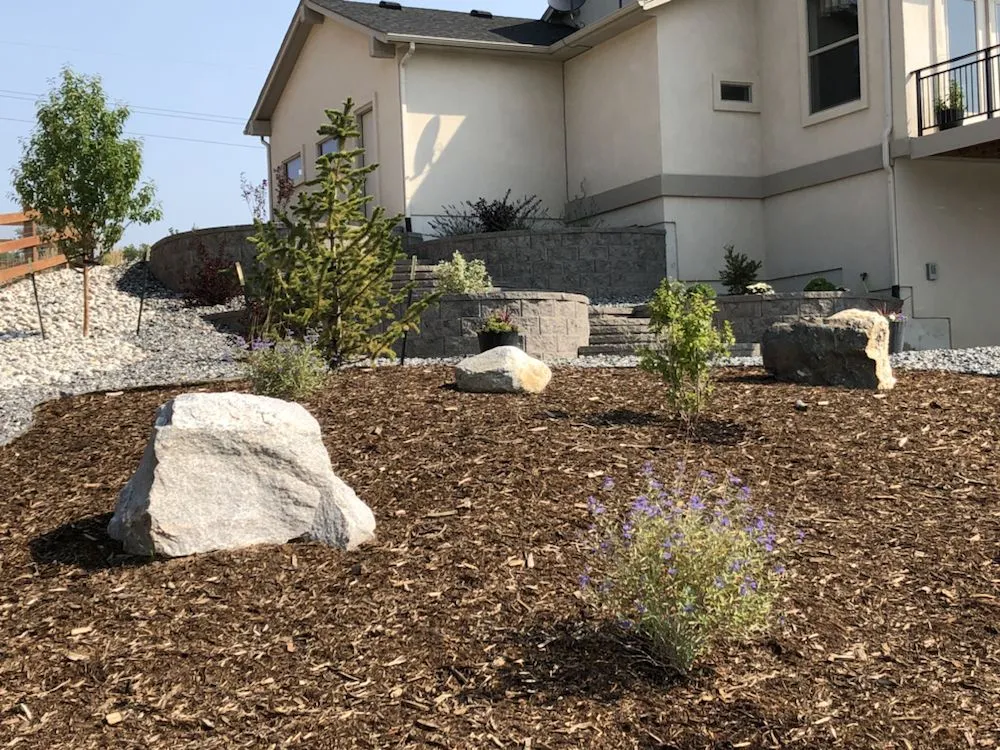 Affordable landscape installation with custom design in Monument, CO by VistaCraft