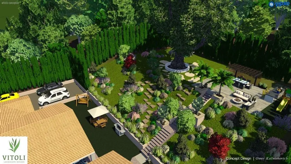 Professional outdoor landscaping in Palo Alto, CA - Vitoli