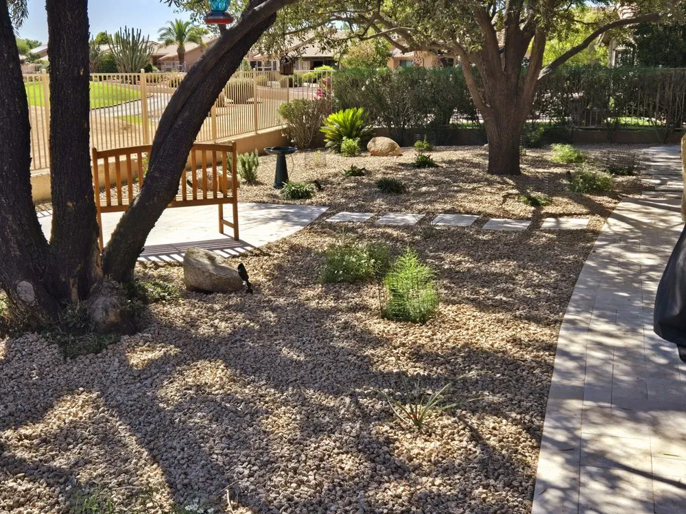 Custom landscape installation for homes in Phoenix, AZ by Viva Landscape & Design