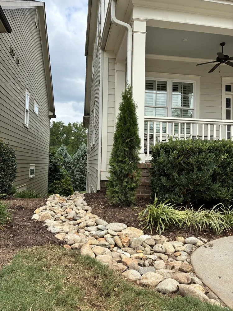 Professional outdoor landscaping for beautiful yards in Greenville, SC by Vivid Earth Land Designs