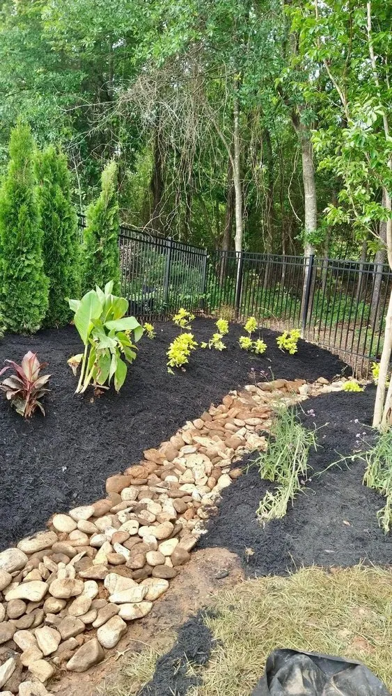 Local landscape installation in Greenville, SC - Vivid Earth Land Designs