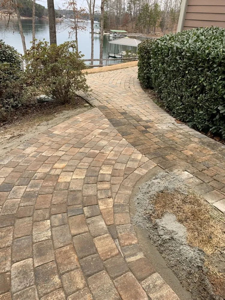 Affordable lawn mowing service with custom design in Greenville, SC by Vivid Earth Land Designs