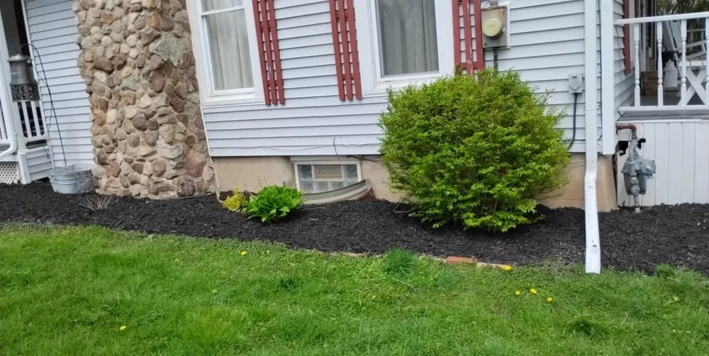 Custom landscape installation in Albion, NY - Vivid Handyman Services