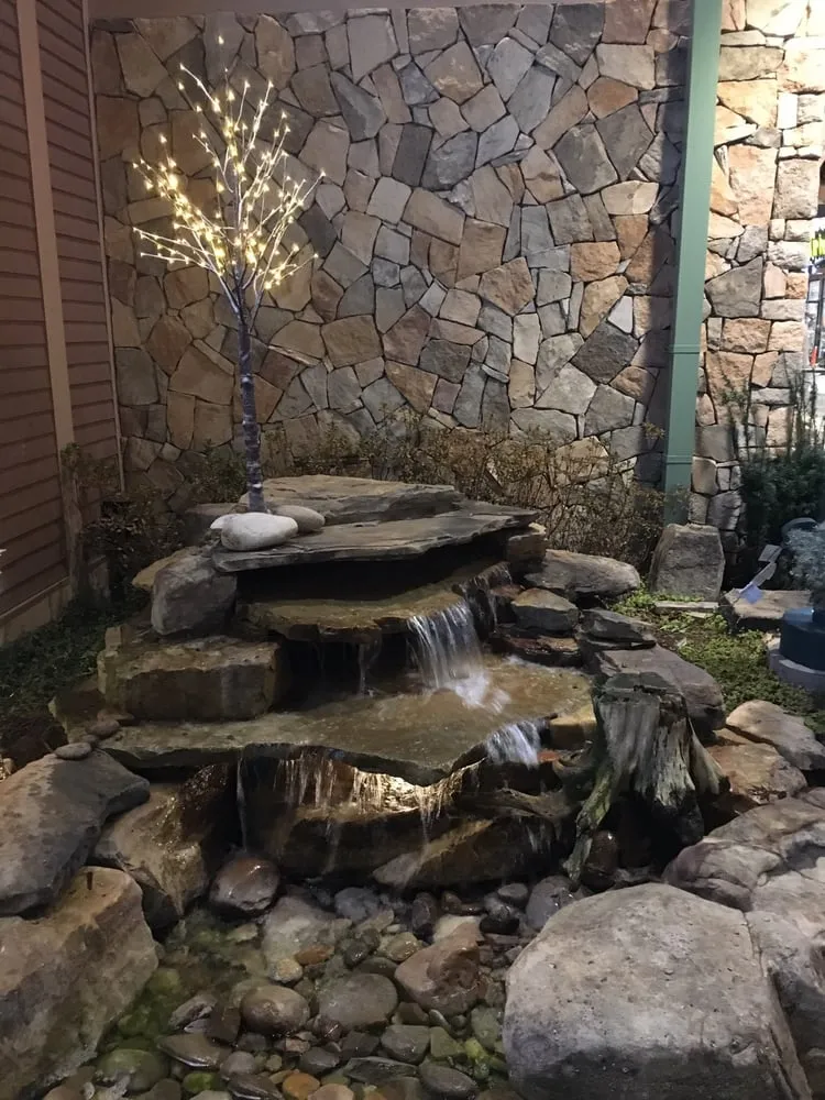 Professional garden landscaping with custom design in Evansville, IN by Vivid Landscape & Lighting