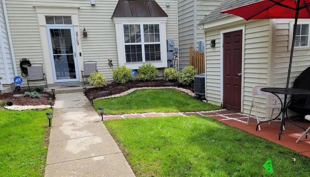 Affordable lawn mowing service with custom design in Odenton, MD by VLC Lawn Maintenance